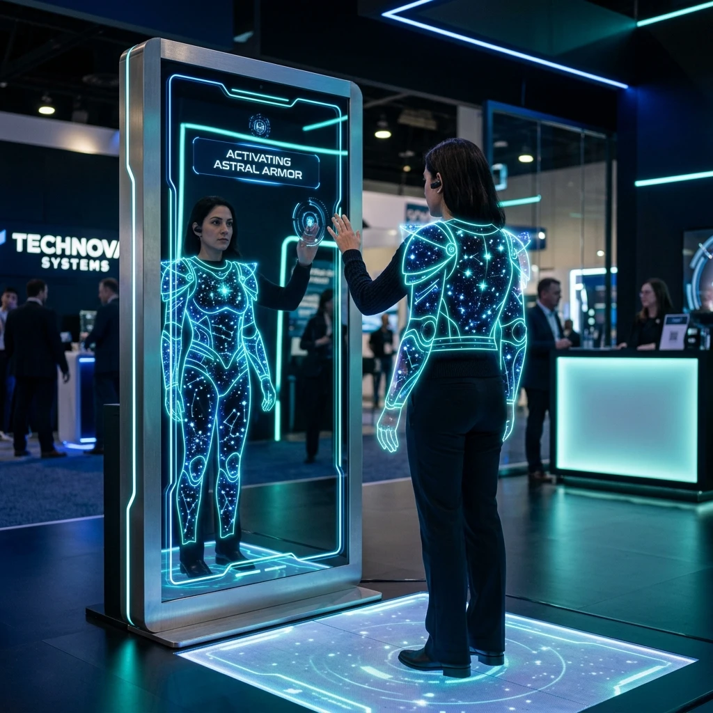 Espejo Mágico activación holográfica interactiva de Vortyze