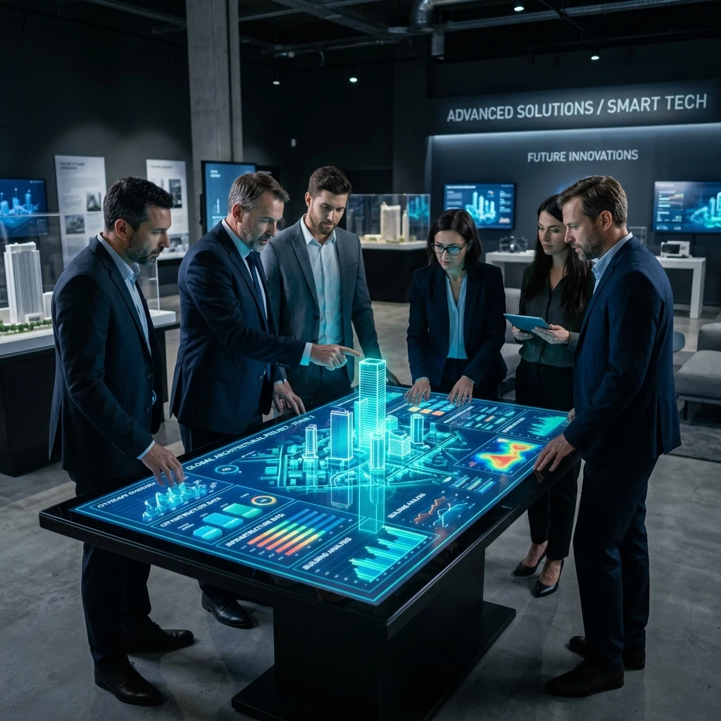 Mesa Interactiva superficie multitouch interactiva de Vortyze