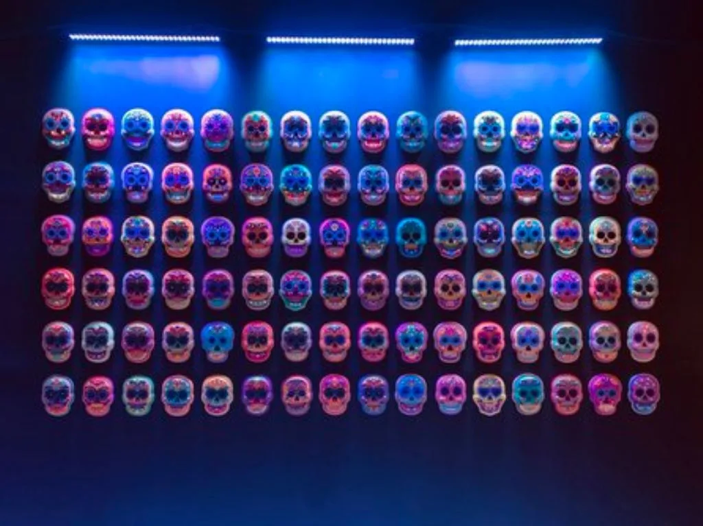 Calaveras instalación inmersiva MIDE